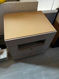 Comodino vintage in faggio, 1983