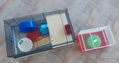 2 gabbie per criceti o altri piccoli animali 