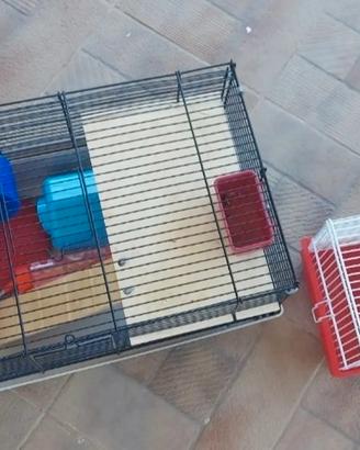 2 gabbie per criceti o altri piccoli animali 