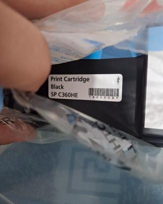 cartuccia Toner Nero Ricoh SP C360HE Nuovo 