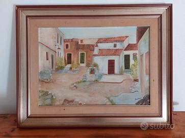 GRANDE QUADRO SARDO NUORO FIRMATO BUDRONI