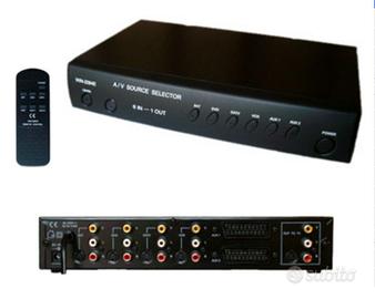 Centralina di commutazione Audio-Video  6 ingressi