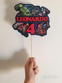 Decorazione per Torta - Topper Cake Supereroi