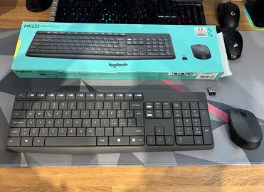 Tastiera e mouse wireless Logitech MK235