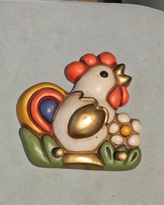 Formella gallo Thun 12cm appendi presine