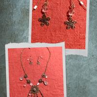 Parure di collana e orecchini 