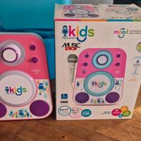 Impianto stereo con microfono