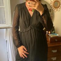 Robe noire manches longue Sud express