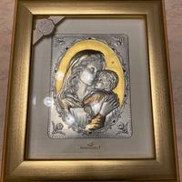 Quadro natività in argento 925% 47x41cm