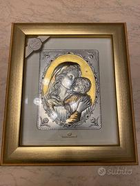 Quadro natività in argento 925% 47x41cm