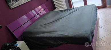 letto matrimoniale contenitore senza materasso 