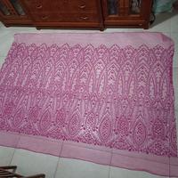 stoffa payettata colore fucsia  velata