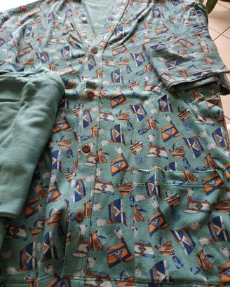 pigiama uomo verde acqua