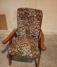 Poltrone legno reclinabile