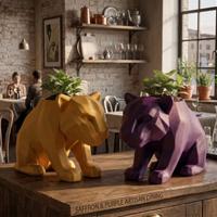 Vaso TIGER 3D che Domina la Scena (15cm)