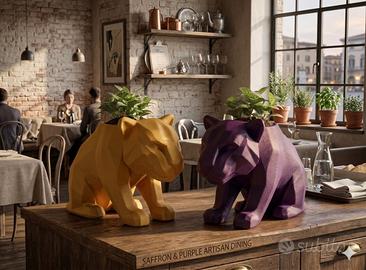 Vaso TIGER 3D che Domina la Scena (15cm)