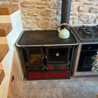 Stufa a legna nordica rosa