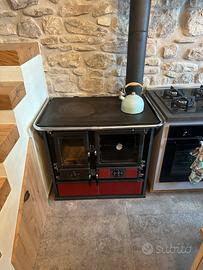 Stufa a legna nordica rosa