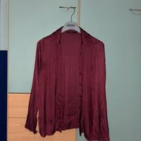 Camicia bordeaux Stradivarius