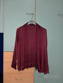 Camicia bordeaux Stradivarius