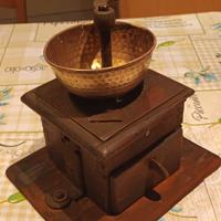 antico macinacaffé vintage antiquariato fine '800