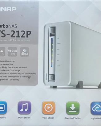 NAS QNAP TS-212p con 4 TB