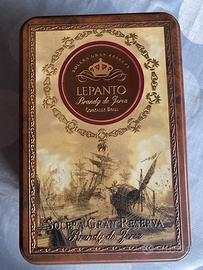 Scatola latta Lepanto Brandy de Herez