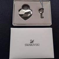 portachiavi cuore lucchetto Swarovski nuovo 