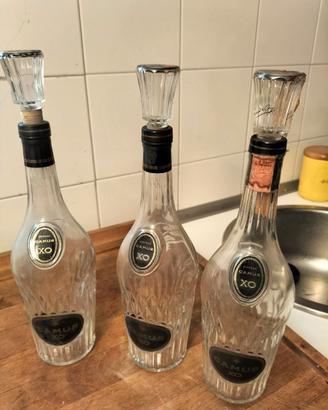 Bottiglie vuote Cognac Camus XO in vetro