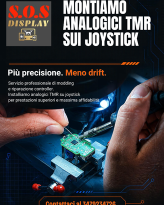 modifichiamo joystick PS5 con ANALOGICI TMR