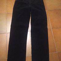 Pantaloni in velluto nero a costine Rifle 32x34