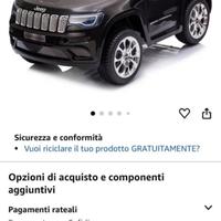 Macchina Jeep elettrica bambino