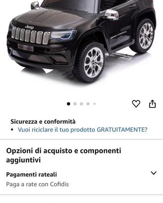 Macchina Jeep elettrica bambino