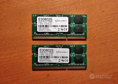 Memorie notebook 2x4 8 Gb DDR3 1333 sodimm RAM