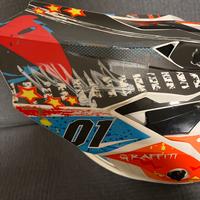 Casco da moto autografato da valentino rossi