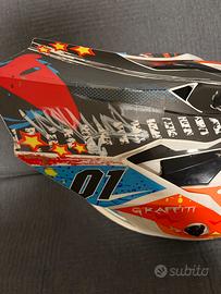 Casco da moto autografato da valentino rossi