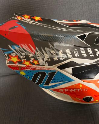 Casco da moto autografato da valentino rossi