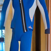 tuta sub donna grigio blu taglia S