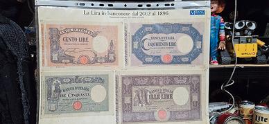 SERIE 8 FASCICOLI MILANO FINANZA LA LIRA BANCONOTE
