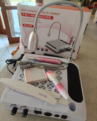 Stazione Nail Art 4-in-1: Fresa 30.000 RPM Nuova 