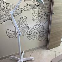 Lampada con lente di ingrandimento