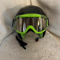 Casco da sci Alpina + maschera Loups – Taglia 54-5