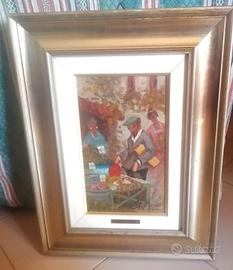 ettore de maria bergler 2 quadri dipinti ORIGINALI