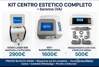 Kit attrezzature estetiche
