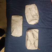 Set 3 Beauty Case / Pochette Effetto Marmo