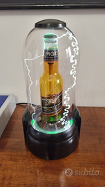 Lampada Bottiglia Birra Miller con teca