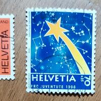 3 Francobolli Svizzera Helvetia