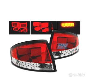 FANALI A LED BAR ROSSO-CHIARO AUDI TT 8N 99-06