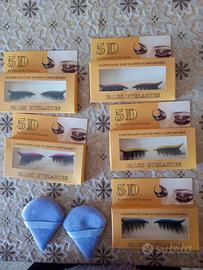 Ciglia finte + 2 spugnette