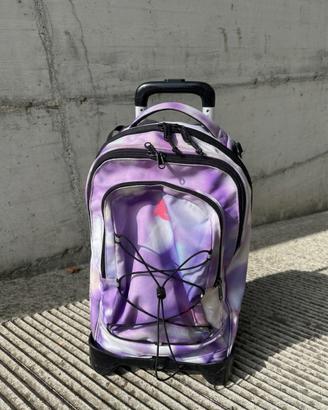 Zaino Trolley Invicta -Fantasia Sfumata Viola/Rosa
